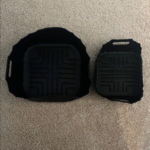 Black Silicone Baking Mats Set